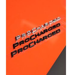 MATTE BLACK "PROCHARGED" BADGE