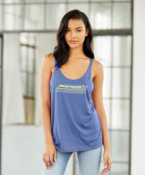Women's Outlined Logo Tank Top - Blue