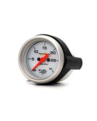 Electric Fuel Pressure Gauge - 30 PSI - Silver