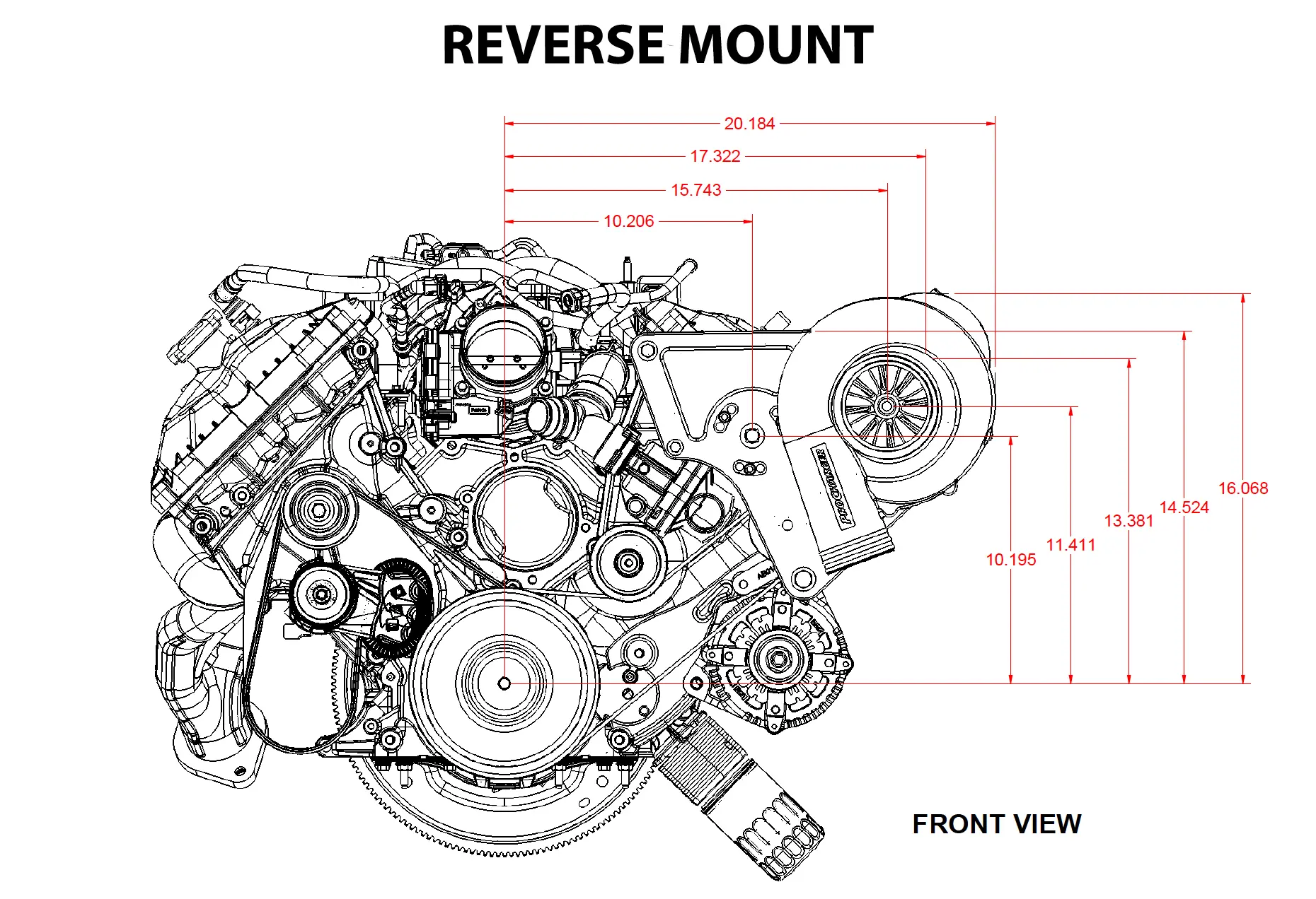 Coyote Swap Reverse Mount Front View