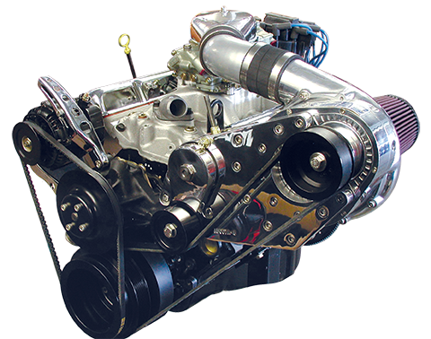 SBC/BBC with v-belt accessories supercharger kit