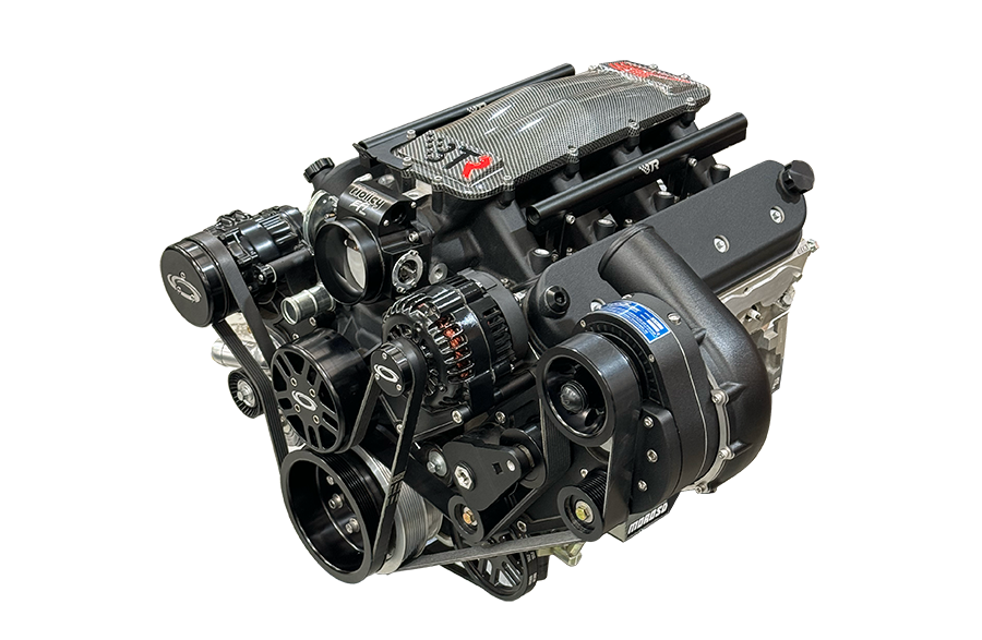 LS serpentine accessory drive kit with supercharger