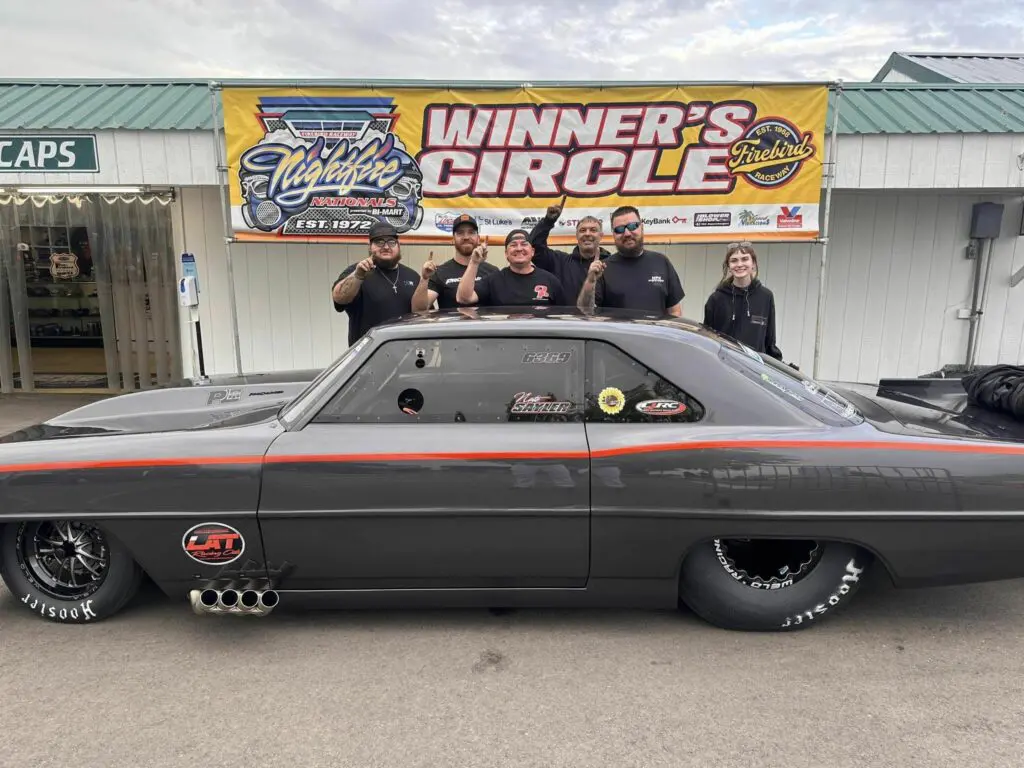 Nate Sayler winner circle