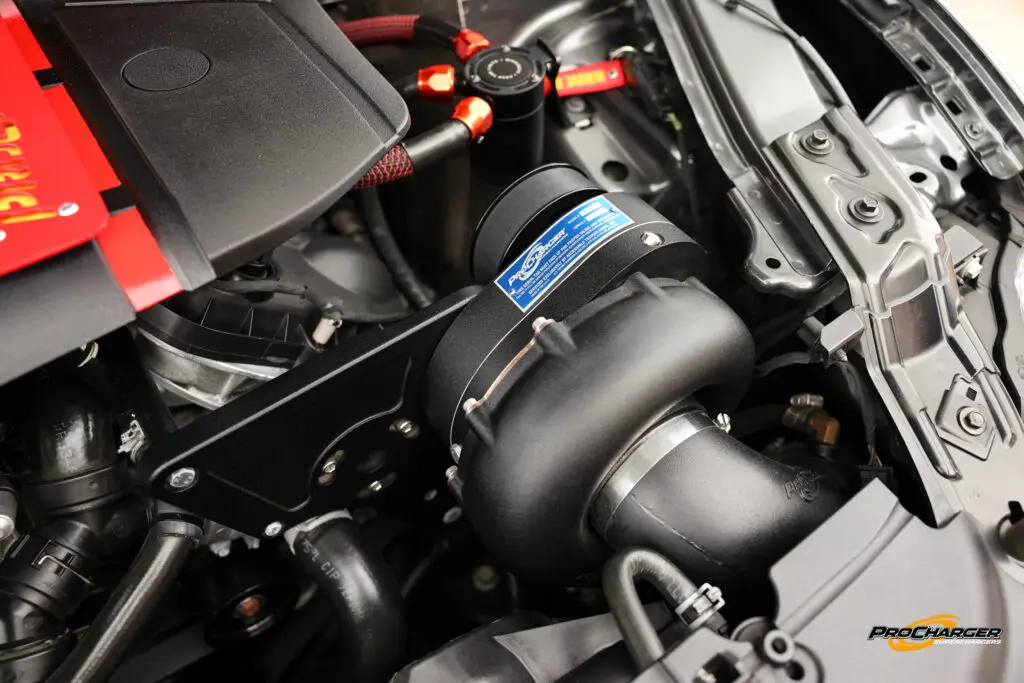 S550 ProCharged Grey under hood