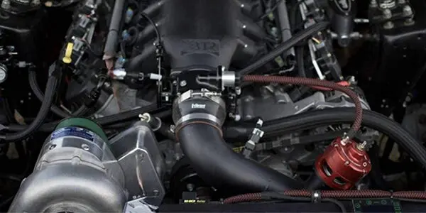 Godzilla engine swap in foxbody Mustang supercharger kit