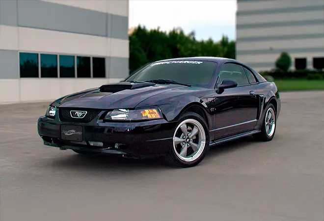2002 Mustang GT supercharger kit car exterior