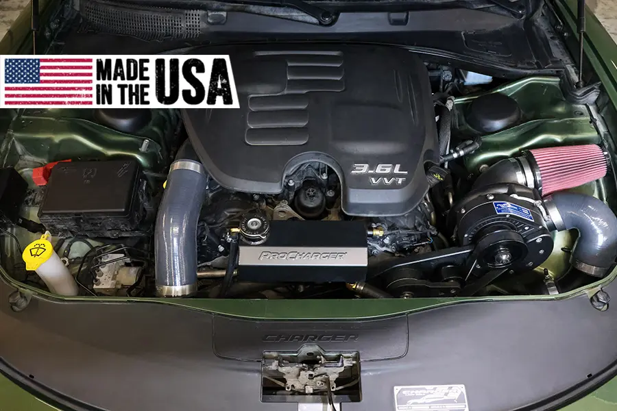 2023 Dodge Charger V6 supercharger-kit-underhood