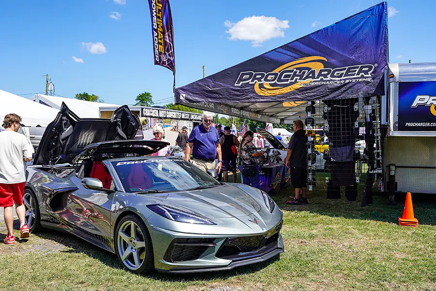 Corvette at Carlisle 2025 booth