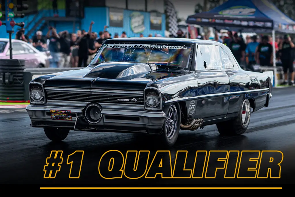 Grantley Schloss launching off the line