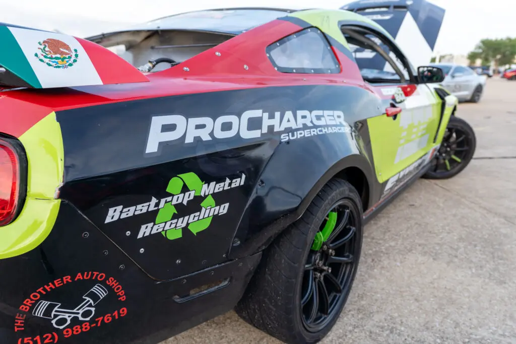 Isaac Godinez ProCharged Drift Mustang exterior