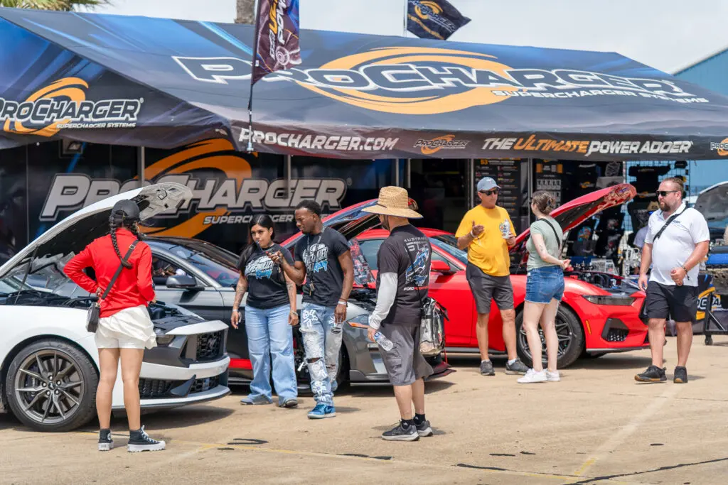 Mustang Week ProCharger booth left side
