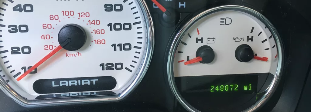 High mileage odometer