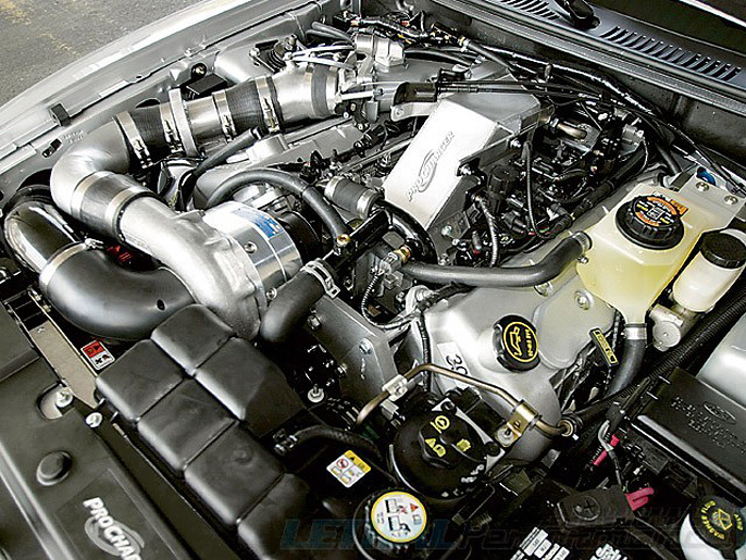 2003 Ford Mustang Cobra supercharger system