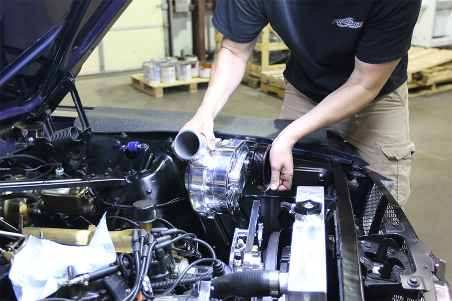 Early Ford ProCharger supercharger install