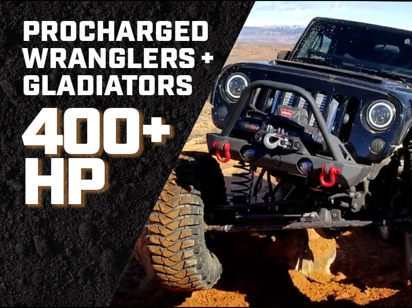 Jeep Wrangler or Gladiator 400+ HP Gain ProCharger Superchargers