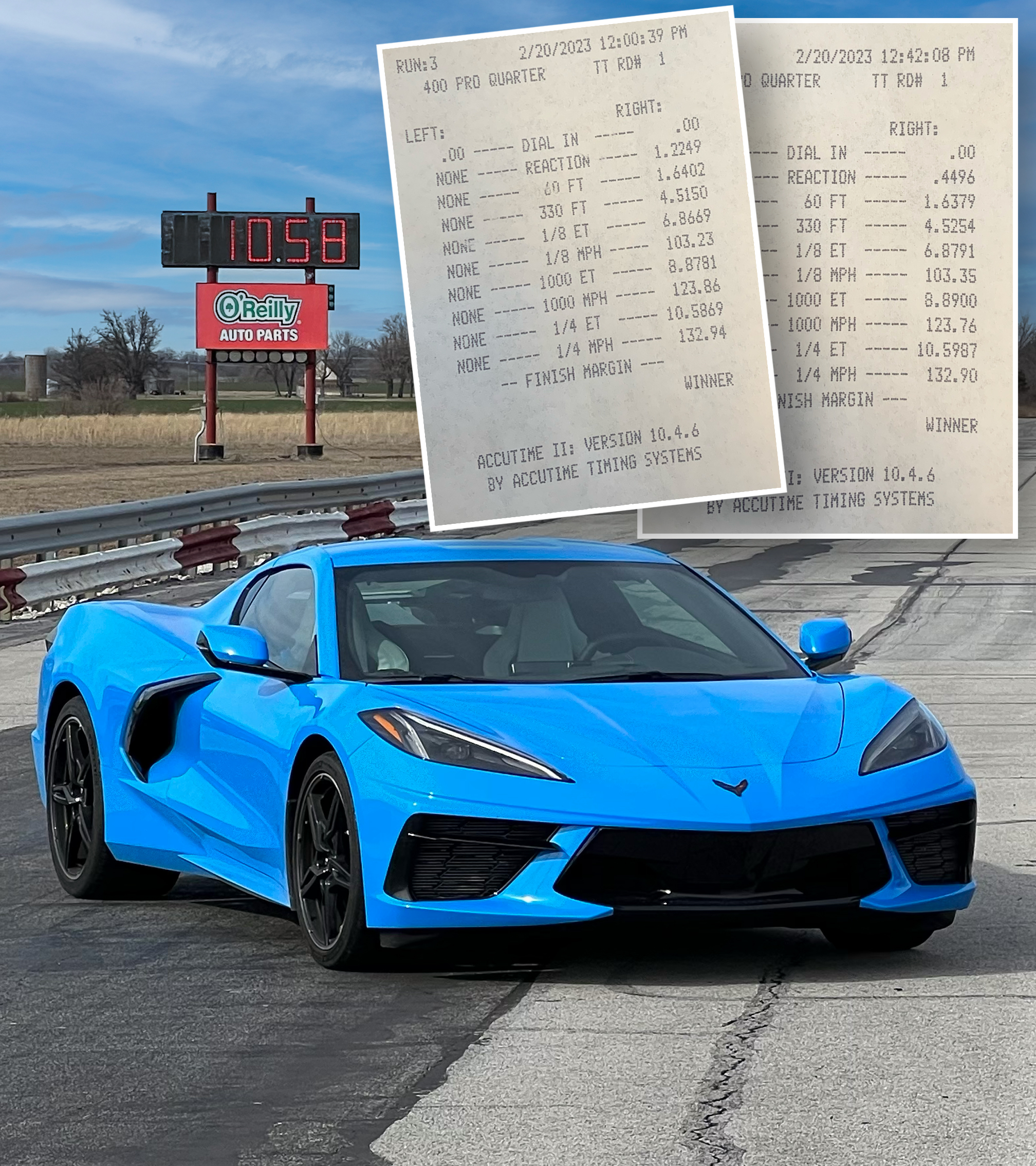 ProCharger C8 Corvette Supercharger Drag Slip Track Time Quarter Mile Times