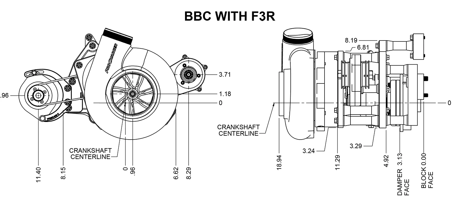 CrankDrive dimensions for BBC with F-3R