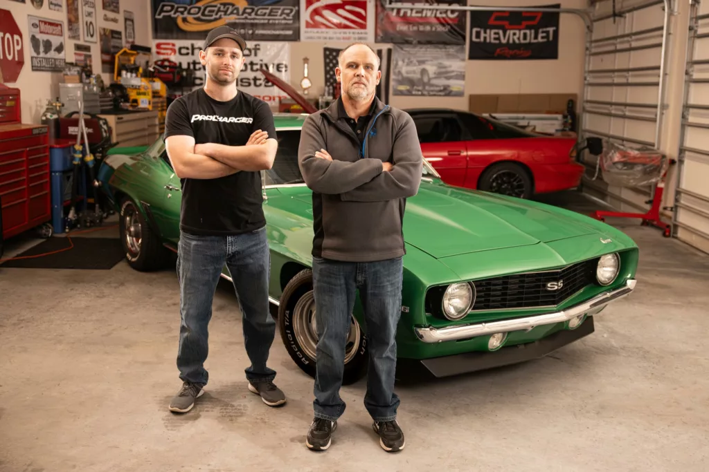 Father and son build camaro