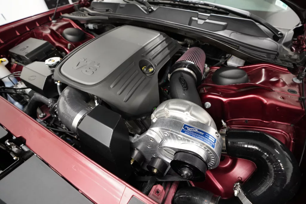 2018 Dodge Challenger 5.7L ProCharged underhood