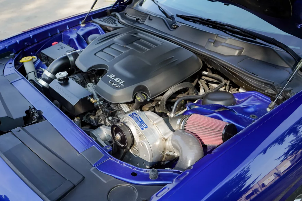 2019 Dodge Challenger V6 ProCharged underhood 2