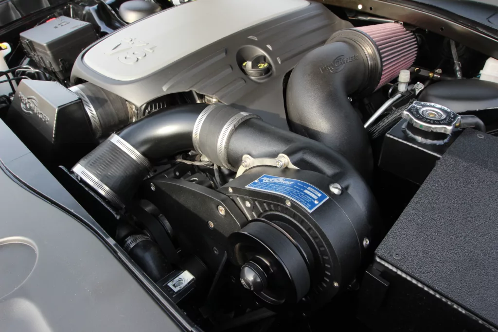2014 Dodge Charger 5.7 ProCharged underhood 2