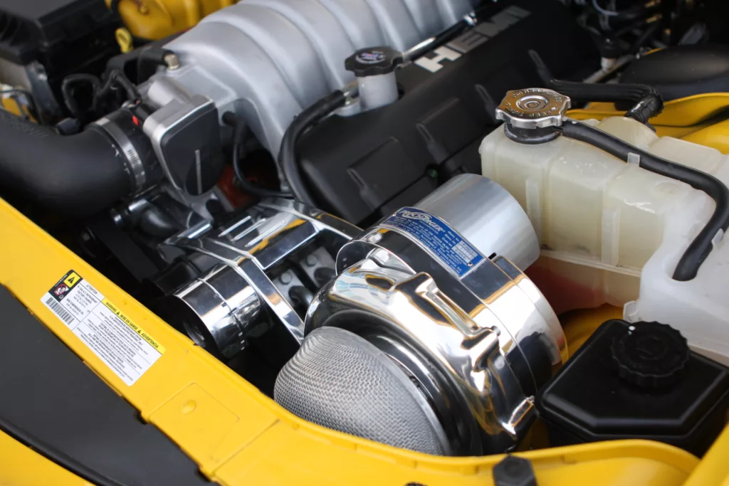2007 Dodge Charger SRT8 ProCharged Yellow Underhood 2