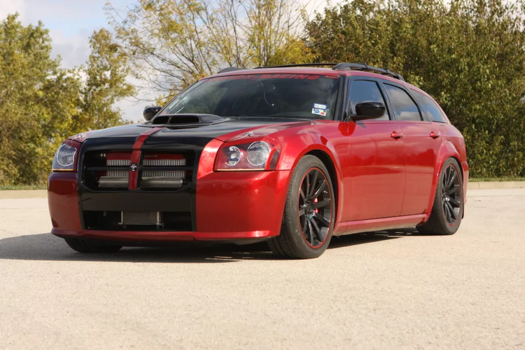 2006 Dodge Magnum ProCharged front end Red