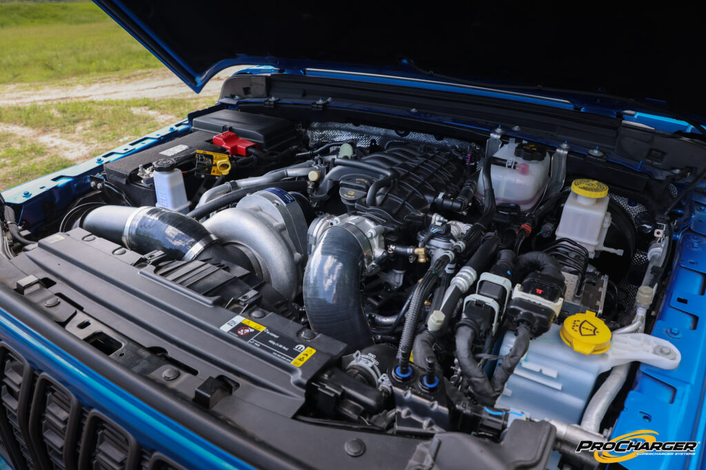 Jeep Gladiator under hood