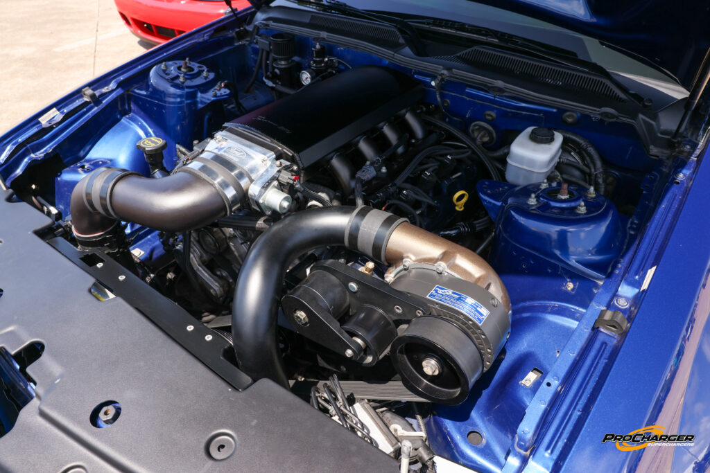 S197 ProCharger under hood