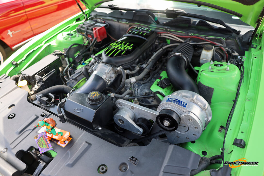 ProCharged Ford Mustang Under hood