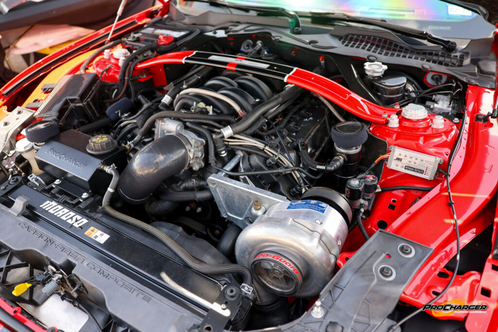 GT350 ProCharged under hood