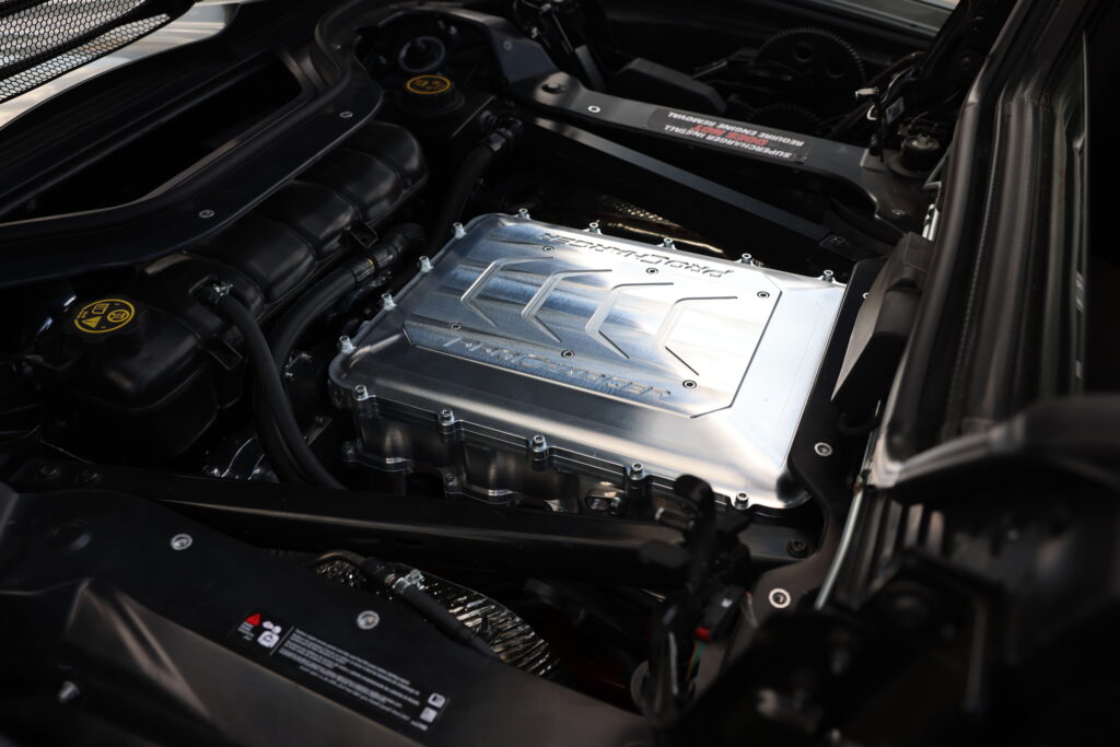 ProCharged C8 Grey engine bay
