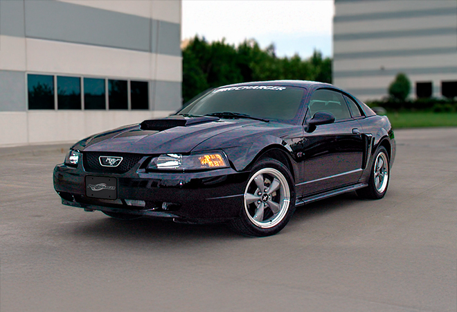 2002 Mustang GT supercharger kit car exterior