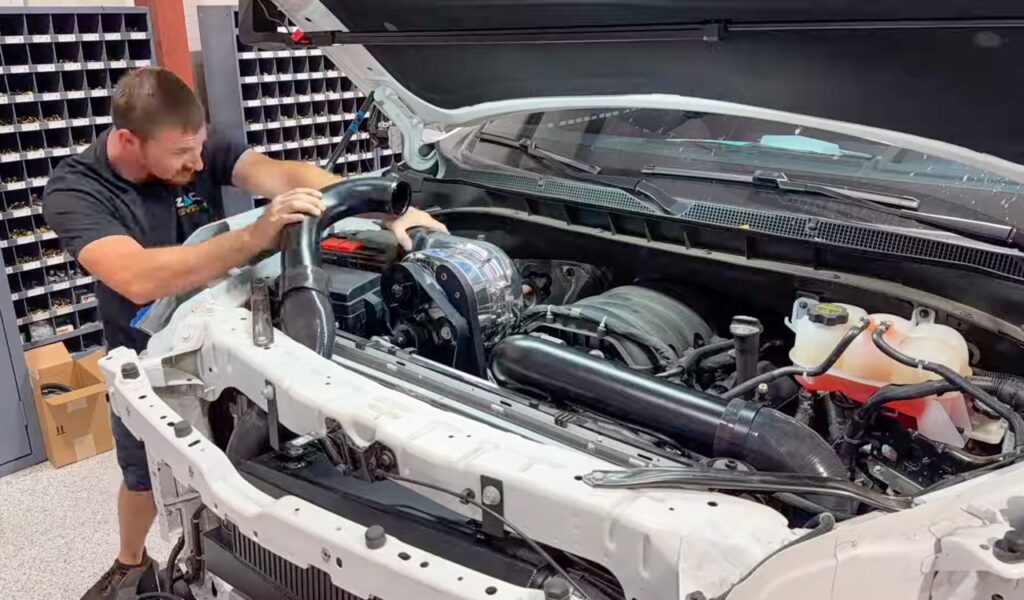 ProCharger unit almost done getting installed