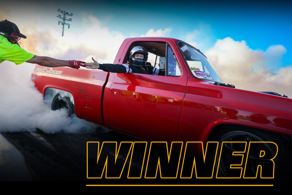 Brett Blankinship Winner Circle photo