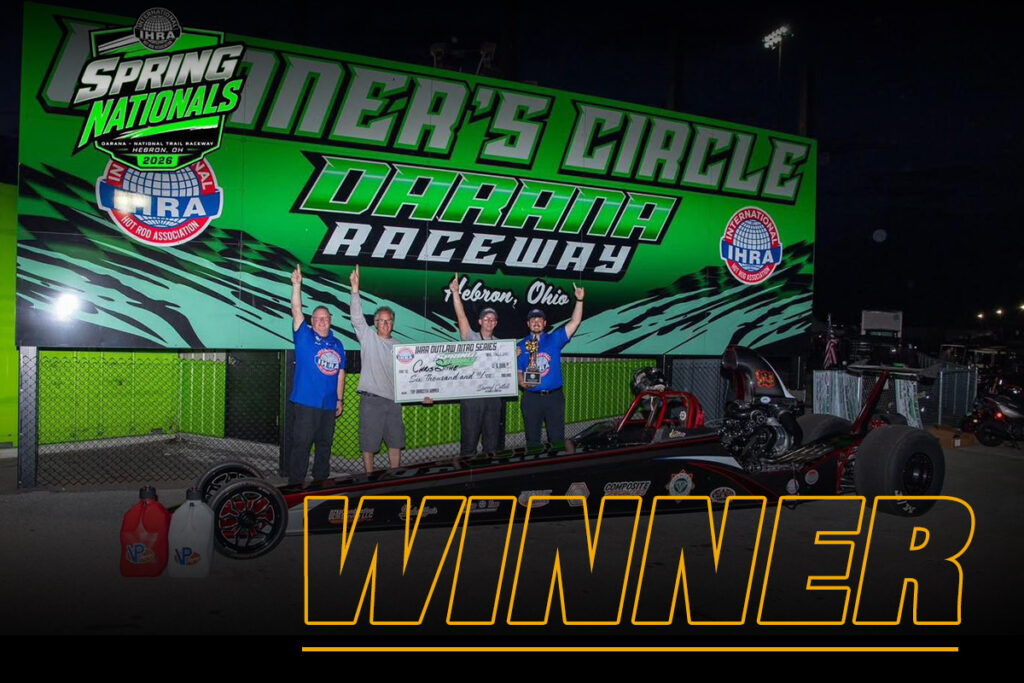 Chris Stine Winner Circle photo