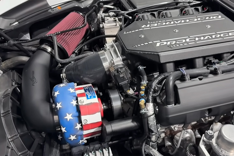 Flag finish underhood