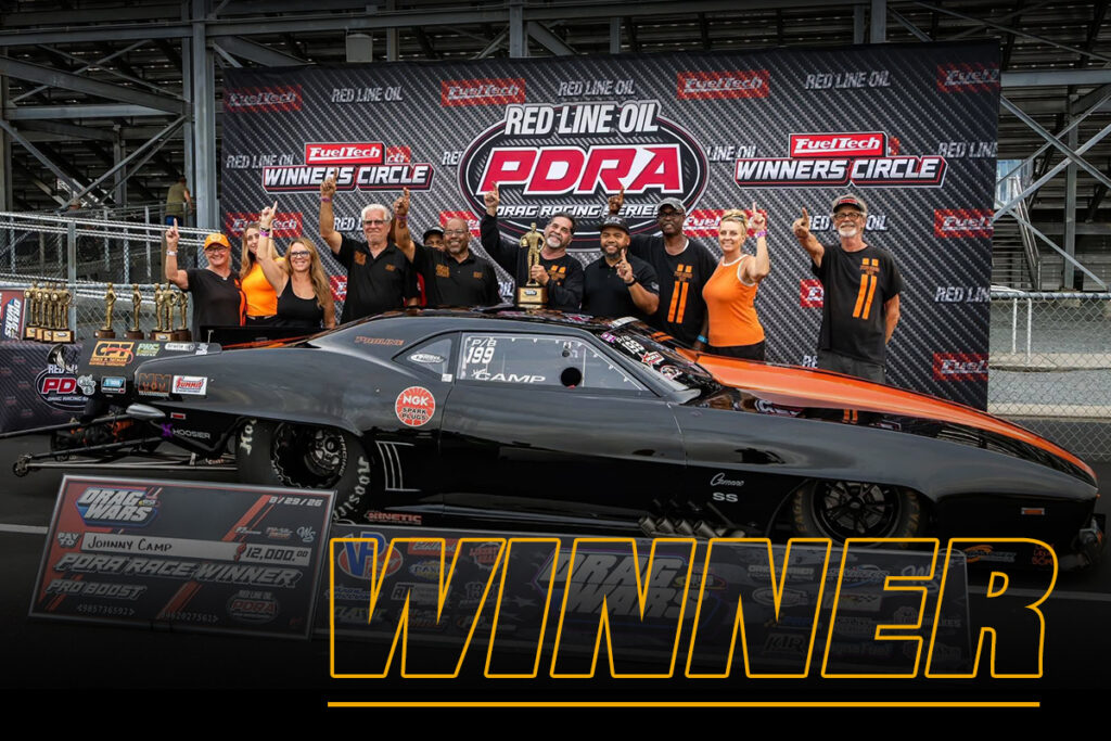 John Camp winner circle
