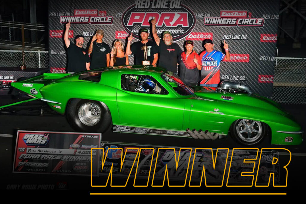 Mike Alexander Jr winner circle