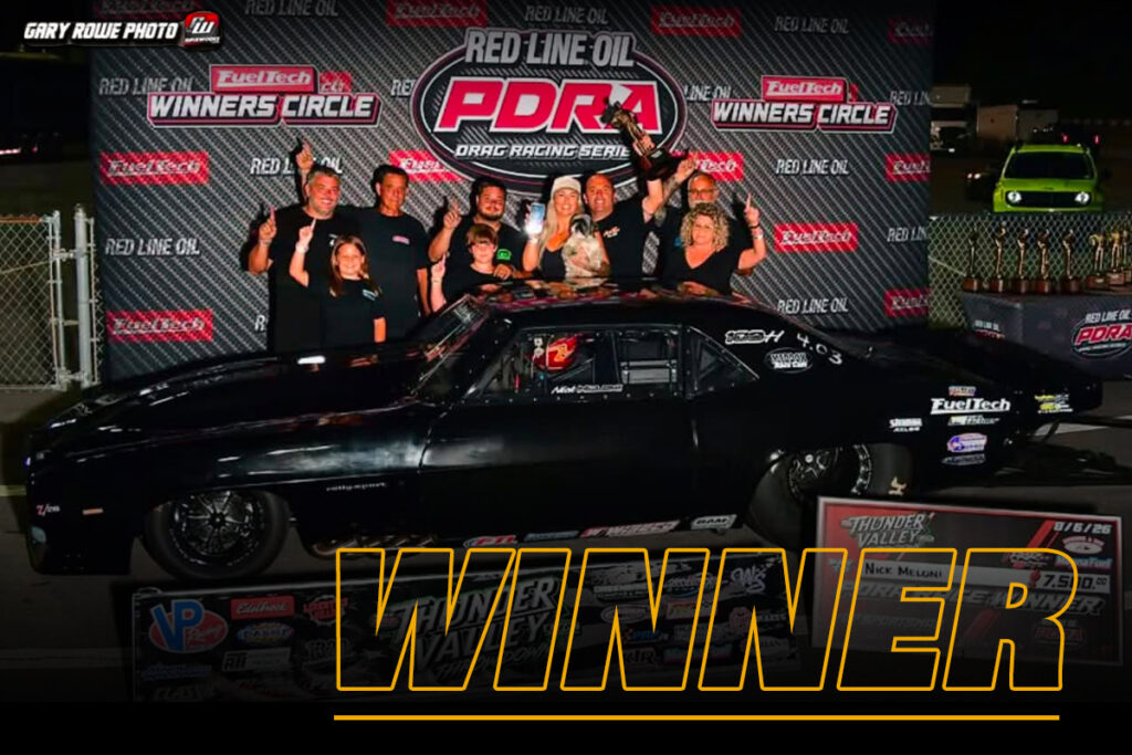 Nick Meloni Winner Circle