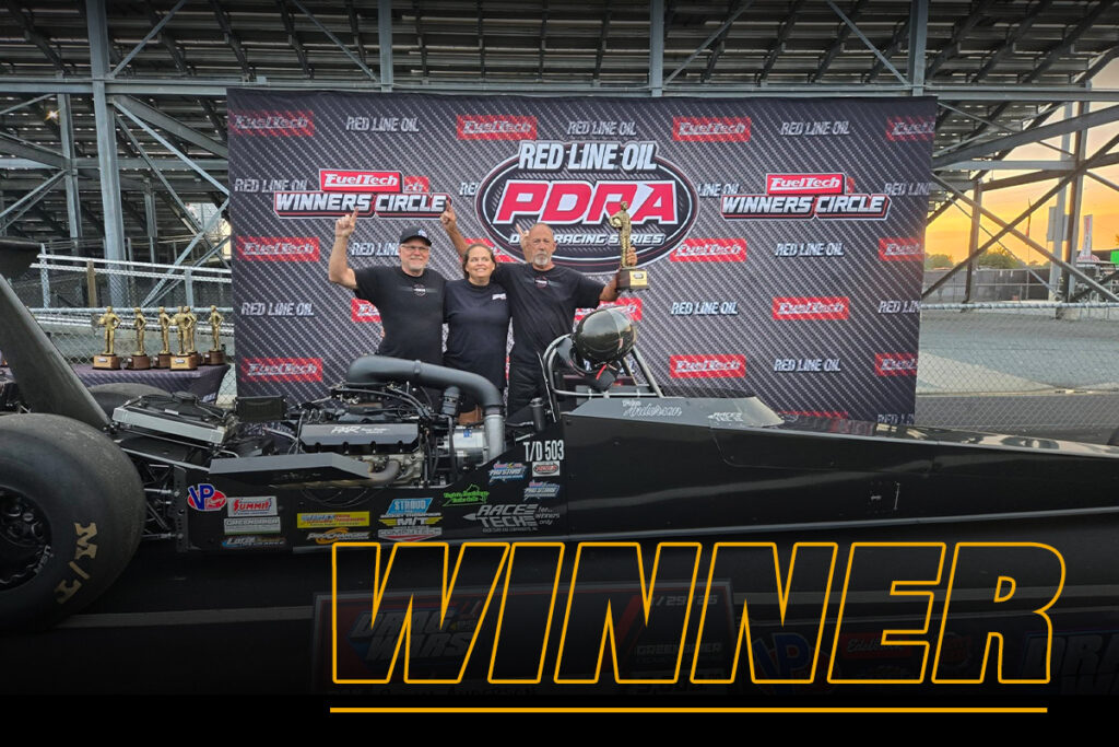 Brian Anderson winner circle