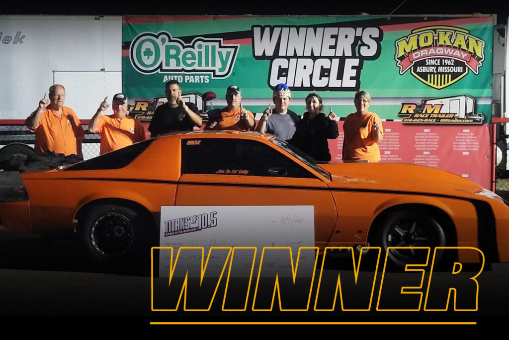 Adam Phillips winner circle