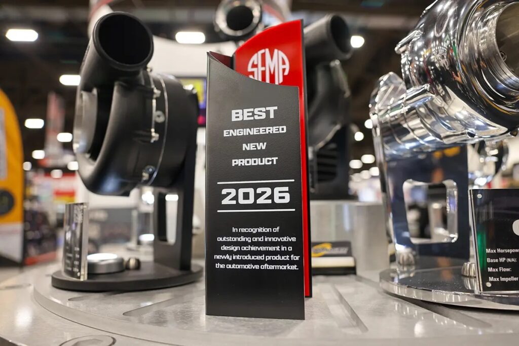 SEMA 2025 award presented to ProCharger Superchargers